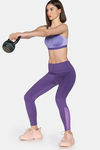 Zelocity High Impact Quick Dry Sports Bra - Aster Purple — thumbnail 4